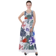 Hawaii T- Shirt Hawaii Flourish Pattern T- Shirt Empire Waist Velour Maxi Dress by maxcute