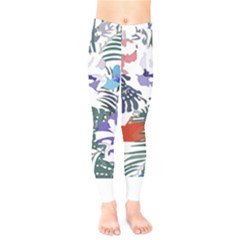 Hawaii T- Shirt Hawaii Flourish Pattern T- Shirt Kids  Classic Winter Leggings by maxcute