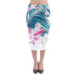 Hawaii T- Shirt Hawaii Flower Bride Garden T- Shirt Midi Pencil Skirt by maxcute