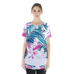 Hawaii T- Shirt Hawaii Flower Bride Garden T- Shirt Skirt Hem Sports Top by maxcute