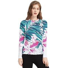 Hawaii T- Shirt Hawaii Flower Bride Garden T- Shirt Women s Long Sleeve Rash Guard by maxcute