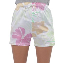 Hawaii T- Shirt Hawaii Flower Creative T- Shirt Sleepwear Shorts by maxcute