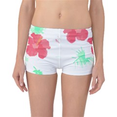 Hawaii T- Shirt Hawaii Flower Fashion T- Shirt Boyleg Bikini Bottoms by maxcute