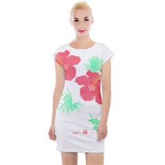 Hawaii T- Shirt Hawaii Flower Fashion T- Shirt Cap Sleeve Bodycon Dress by maxcute