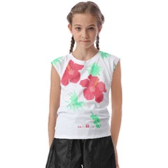 Hawaii T- Shirt Hawaii Flower Fashion T- Shirt Kids  Raglan Cap Sleeve Tee by maxcute