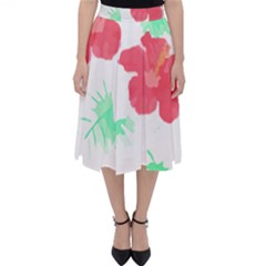 Hawaii T- Shirt Hawaii Flower Fashion T- Shirt Classic Midi Skirt by maxcute