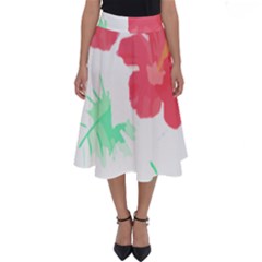 Hawaii T- Shirt Hawaii Flower Fashion T- Shirt Perfect Length Midi Skirt by maxcute