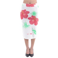 Hawaii T- Shirt Hawaii Flower Fashion T- Shirt Midi Pencil Skirt by maxcute