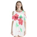 Hawaii T- Shirt Hawaii Flower Fashion T- Shirt Shoulder Cutout Velvet One Piece View1