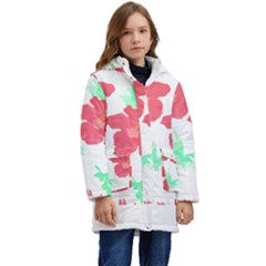 Hawaii T- Shirt Hawaii Flower Fashion T- Shirt Kid s Hooded Longline Puffer Jacket by maxcute