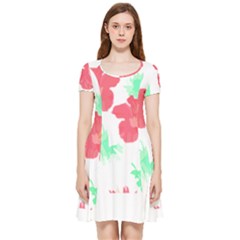 Hawaii T- Shirt Hawaii Flower Fashion T- Shirt Inside Out Cap Sleeve Dress by maxcute