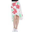 Hawaii T- Shirt Hawaii Flower Fashion T- Shirt Frill Hi Low Chiffon Skirt View1