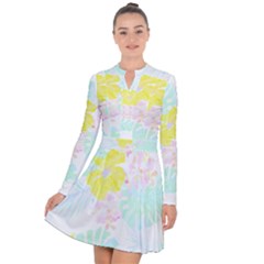 Hawaii T- Shirt Hawaii Flower Of Easter Garden T- Shirt Long Sleeve Panel Dress by maxcute