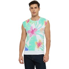 Hawaii T- Shirt Hawaii Flower Pattern T- Shirt Men s Raglan Cap Sleeve Tee by maxcute