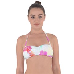 Hawaii T- Shirt Hawaii Flowerbages Pattern T- Shirt Halter Bandeau Bikini Top by maxcute