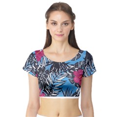 Hawaii T- Shirt Hawaii Flowering Trend T- Shirt Short Sleeve Crop Top by maxcute