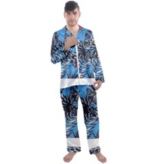 Hawaii T- Shirt Hawaii Flowering Trend T- Shirt Men s Long Sleeve Satin Pajamas Set by maxcute