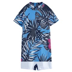 Hawaii T- Shirt Hawaii Flowering Trend T- Shirt Kids  Boyleg Half Suit Swimwear