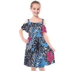 Hawaii T- Shirt Hawaii Flowering Trend T- Shirt Kids  Cut Out Shoulders Chiffon Dress by maxcute