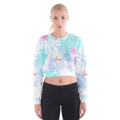 Hawaii T- Shirt Hawaii Flowers Creative T- Shirt Cropped Sweatshirt by maxcute