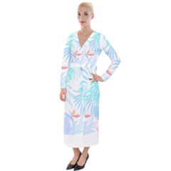 Hawaii T- Shirt Hawaii Flowers Creative T- Shirt Velvet Maxi Wrap Dress by maxcute