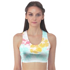 Hawaii T- Shirt Hawaii Flowers Modern T- Shirt Sports Bra by maxcute