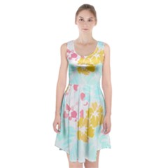 Hawaii T- Shirt Hawaii Flowers Modern T- Shirt Racerback Midi Dress