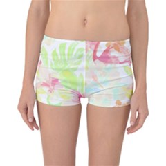 Hawaii T- Shirt Hawaii Foliage Garden T- Shirt Reversible Boyleg Bikini Bottoms by maxcute