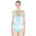 Hawaii T- Shirt Hawaii Forest Pattern T- Shirt Halter Swimsuit View1