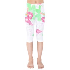 Hawaii T- Shirt Hawaii Garden Fashion T- Shirt Kids  Capri Leggings  by maxcute