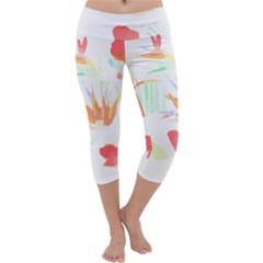 Hawaii T- Shirt Hawaii Hawaian Trend T- Shirt Capri Yoga Leggings