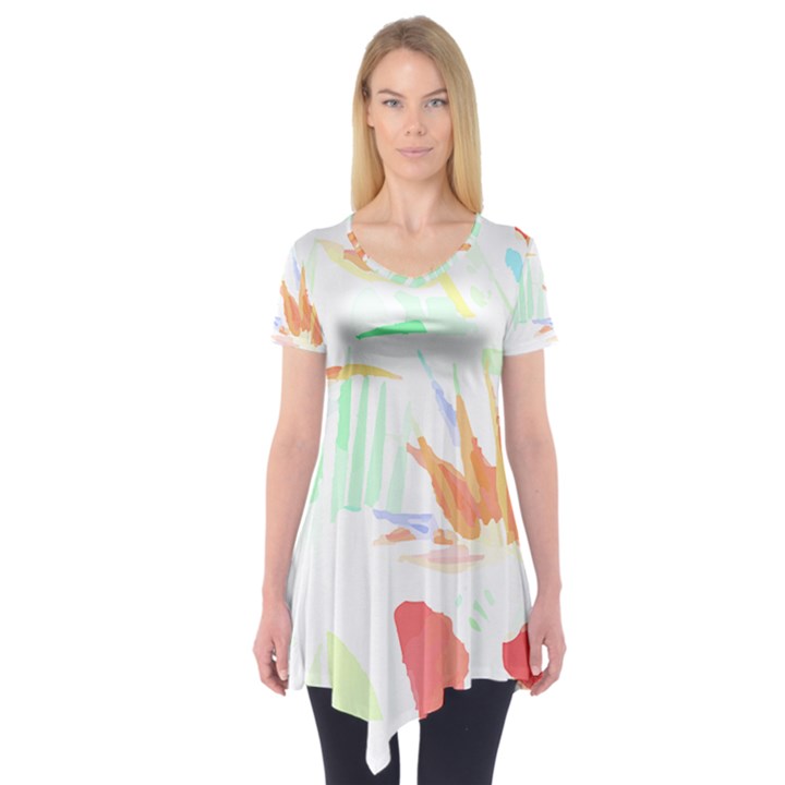 Hawaii T- Shirt Hawaii Hawaian Trend T- Shirt Short Sleeve Tunic 