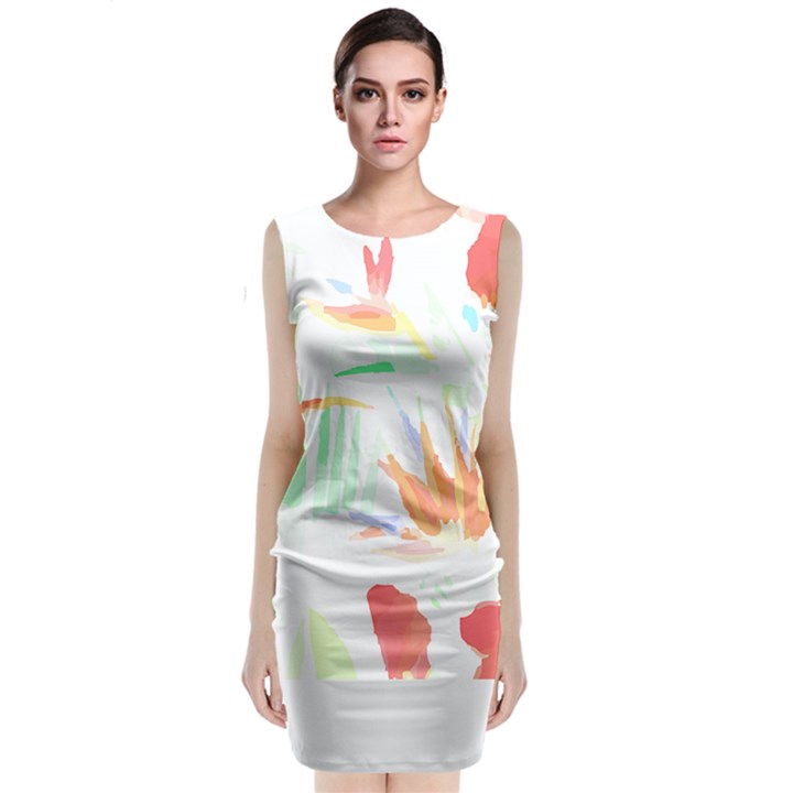 Hawaii T- Shirt Hawaii Hawaian Trend T- Shirt Classic Sleeveless Midi Dress