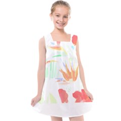 Hawaii T- Shirt Hawaii Hawaian Trend T- Shirt Kids  Cross Back Dress by maxcute