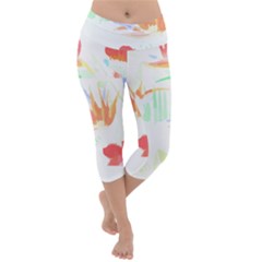 Hawaii T- Shirt Hawaii Hawaian Trend T- Shirt Lightweight Velour Capri Yoga Leggings by maxcute