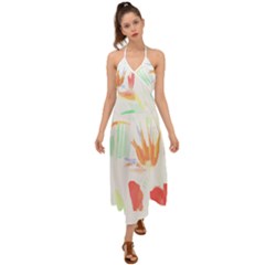 Hawaii T- Shirt Hawaii Hawaian Trend T- Shirt Halter Tie Back Dress  by maxcute