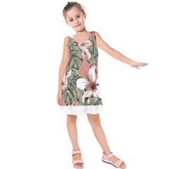 Hawaii T- Shirt Hawaii Hello Modern T- Shirt Kids  Sleeveless Dress by maxcute