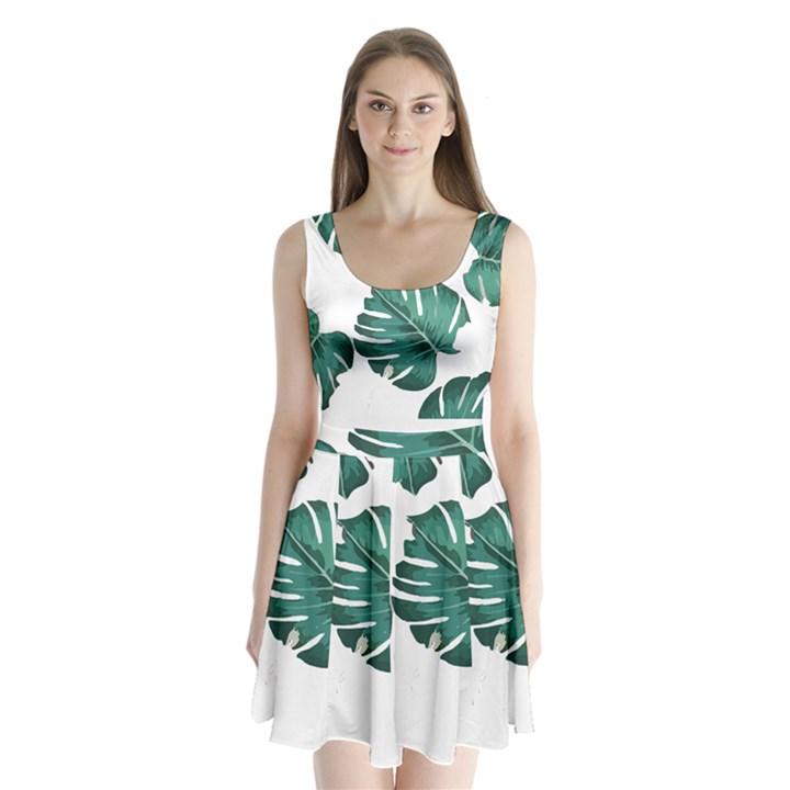 Hawaii T- Shirt Hawaii High Flower Modern T- Shirt Split Back Mini Dress 