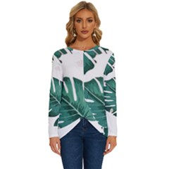 Hawaii T- Shirt Hawaii High Flower Modern T- Shirt Long Sleeve Crew Neck Pullover Top