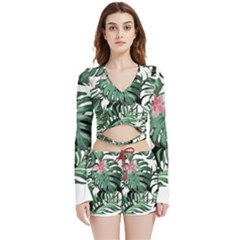 Hawaii T- Shirt Hawaii Hissing Fashion T- Shirt Velvet Wrap Crop Top And Shorts Set by maxcute