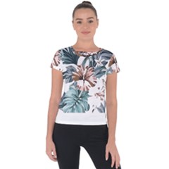 Hawaii T- Shirt Hawaii Hope Flowers Trend T- Shirt Short Sleeve Sports Top  by maxcute