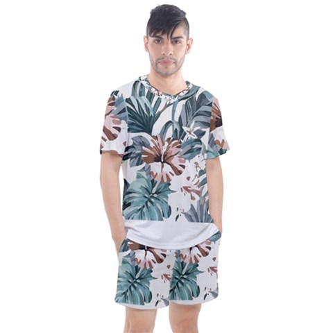 Hawaii T- Shirt Hawaii Hope Flowers Trend T- Shirt Men s Mesh Tee And Shorts Set by maxcute