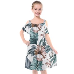 Hawaii T- Shirt Hawaii Hope Flowers Trend T- Shirt Kids  Cut Out Shoulders Chiffon Dress by maxcute