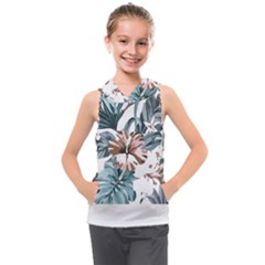 Hawaii T- Shirt Hawaii Hope Flowers Trend T- Shirt Kids  Sleeveless Hoodie by maxcute