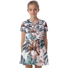 Hawaii T- Shirt Hawaii Hope Flowers Trend T- Shirt Kids  Short Sleeve Pinafore Style Dress by maxcute