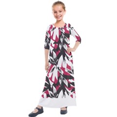 Hawaii T- Shirt Hawaii Hummingbird Trend T- Shirt Kids  Quarter Sleeve Maxi Dress by maxcute