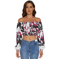 Hawaii T- Shirt Hawaii Hummingbird Trend T- Shirt Long Sleeve Crinkled Weave Crop Top by maxcute