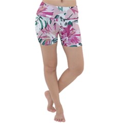 Hawaii T- Shirt Hawaii Ice Flowers Garden T- Shirt Lightweight Velour Yoga Shorts by maxcute