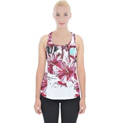 Hawaii T- Shirt Hawaii Indian Flower Modern T- Shirt Piece Up Tank Top by maxcute