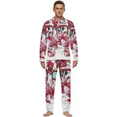 Hawaii T- Shirt Hawaii Indian Flower Modern T- Shirt Men s Long Sleeve Velvet Pocket Pajamas Set by maxcute